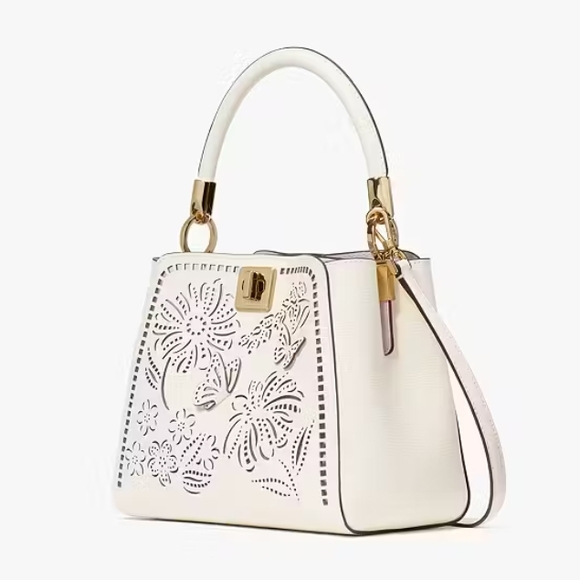 Kate Spade Floral Cutout Bag W/3-D Butterfly Effect;W/DUST BAG, NWT; STUNNING! - Picture 5 of 10